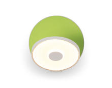 Koncept Inc GRW-S-MWT-MGN-HW - Gravy Wall Sconce - Matte White Body, Matte Green plates - Hardwire