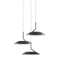 Koncept Inc RYP-C3-SW-MTB - Royyo Pendant (Circular with 3 pendants), Matte Black, Matte Black Canopy