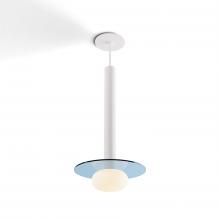 Koncept Inc CMP-S1-S-16-MWT+GBLU9+GLB - Combi Pendant 16" Single Unit Matte White with Matte White Canopy