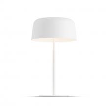 Koncept Inc YUT-SW-MWT+MMWT - Yurei Table Lamp (Matte White) with 14" Metal Shade, Matte White