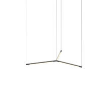 Koncept Inc ZBP-16-TR-SW-MTB-CNP - Z-Bar Pendant Small Trio, Matte Black (16" light bars)