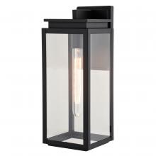 Vaxcel International T0777 - Uptown 6-in. W Outdoor Wall Light Matte Black