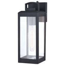 Vaxcel International T0566 - Kinzie 5-in. W Outdoor Wall Light Textured Black