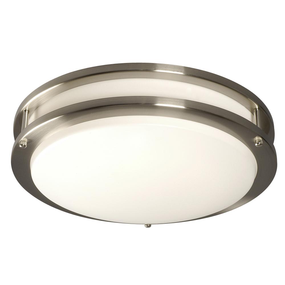 Flush Mount - Brushed Nickel w/ Acrylic Lens