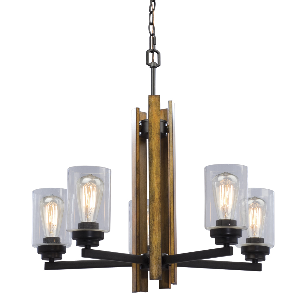 5L CHANDELIER BK/WD