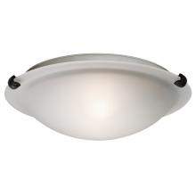 Galaxy Lighting 680112FR-BK - CEIL 12" BK CAST CLIPFROSTED Glass 2X60W