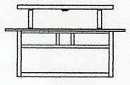 15" huntington close to ceiling mount, double t-bar overlay