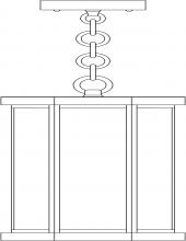 Arroyo Craftsman LYH-7CS-AC - 7" Lyon Pendant