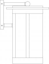 Arroyo Craftsman SAB-9AM-BZ - 9" Santorini Wallmount