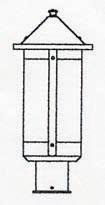 Arroyo Craftsman BP-7LGW-AB - 7" berkeley long body post mount