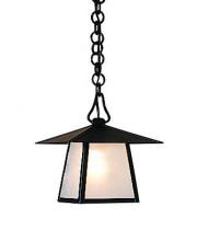 Arroyo Craftsman CH-8HGW-AB - 8" carmel pendant with hillcrest overlay