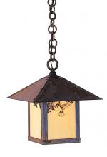 Arroyo Craftsman EH-12TGW-AB - 12" evergreen pendant with t-bar overlay