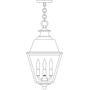 Arroyo Craftsman INH-10MRCLR-BZ - 10" inverness pendant with metal roof