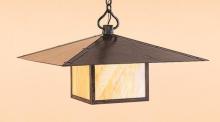 Arroyo Craftsman MH-30TGW-AB - 30" monterey pendant with t-bar overlay