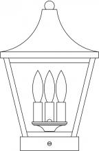 Arroyo Craftsman NAC-10CS-S - 10" Nantes column mount