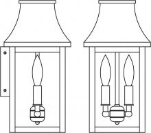 Arroyo Craftsman PRW-7CLR-BZ - 7" Providence flush wall mount