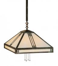 Arroyo Craftsman PSH-18GW-AB - 18" prairie stem hung pendant