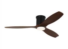 Visual Comfort & Co. Fan Collection 3CNHSM52MBKD - Collins 52-inch indoor/outdoor Energy Star smart integrated LED dimmable hugger ceiling fan