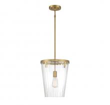 Lighting One US V6-L7-2322-1-322 - Dimond 1-Light Pendant in Warm Brass