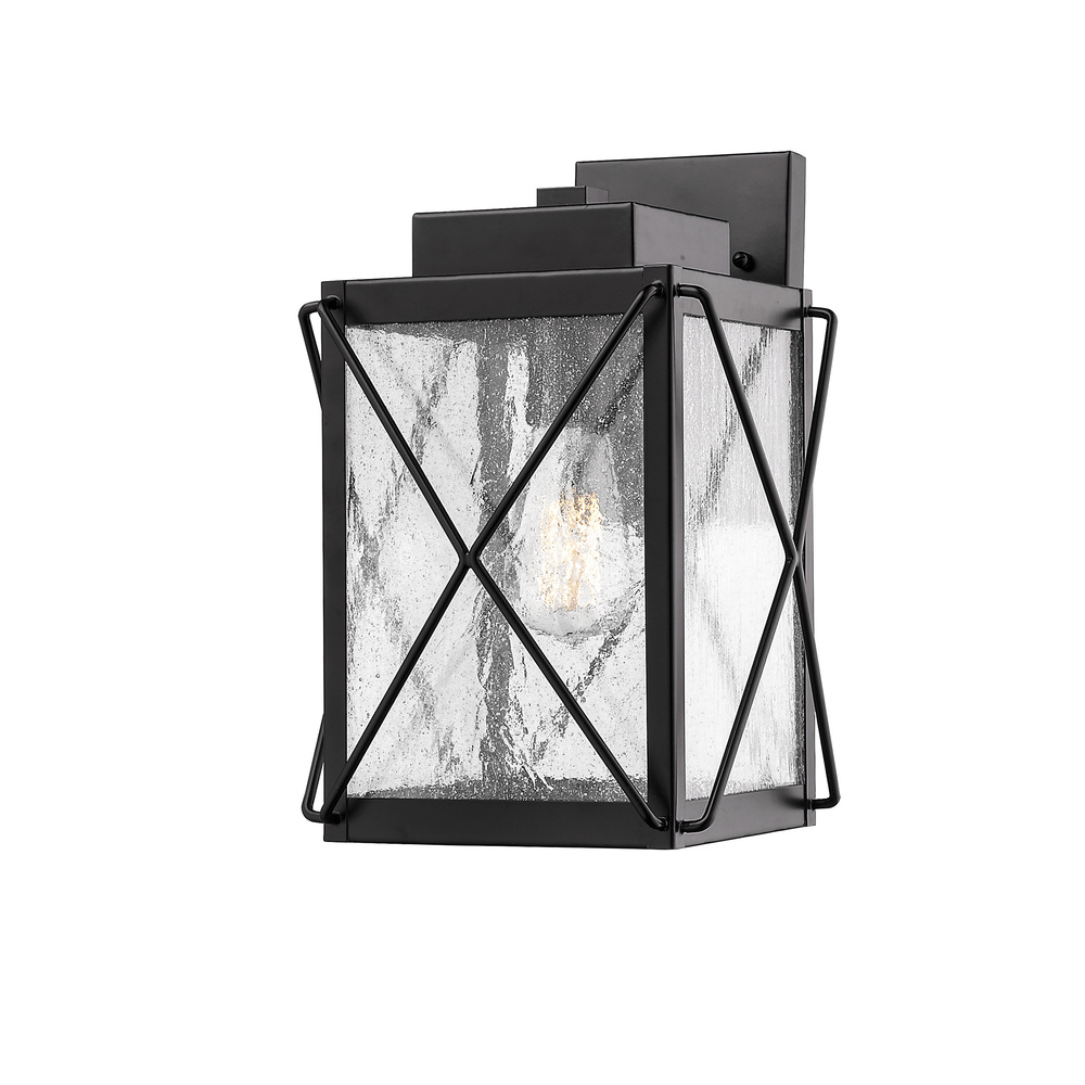 Robinson 1-Light Outdoor Wall Sconce Powder Coated Black