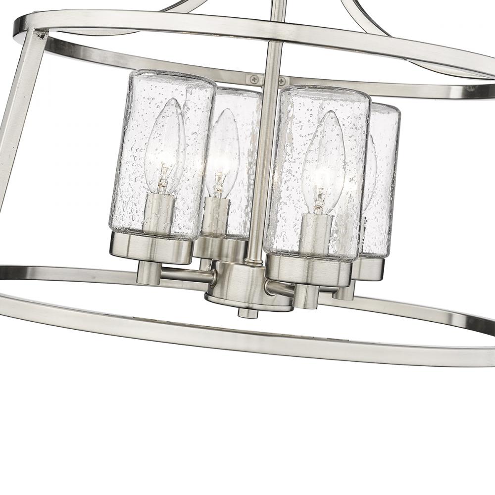 Errol 4-Light Semi-Flush Ceiling Mount Brushed Nickel