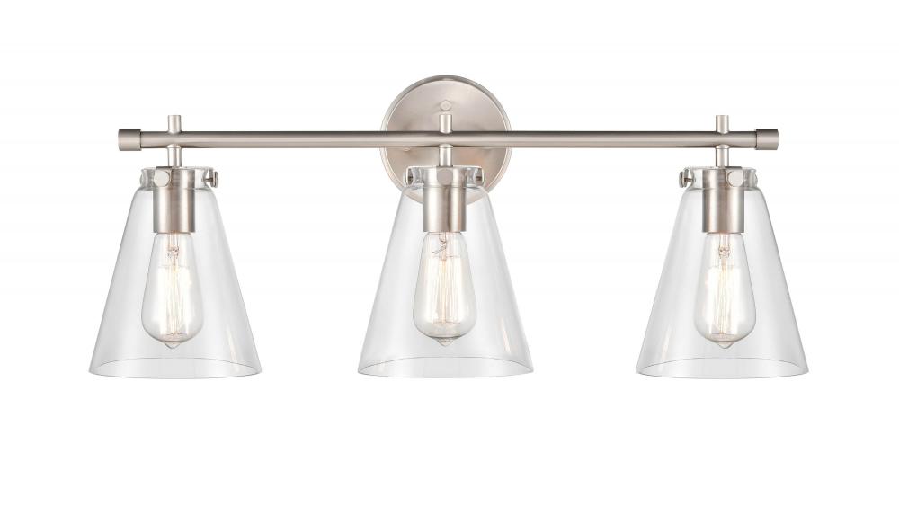 Aliza 3-Light Vanity Brushed Nickel