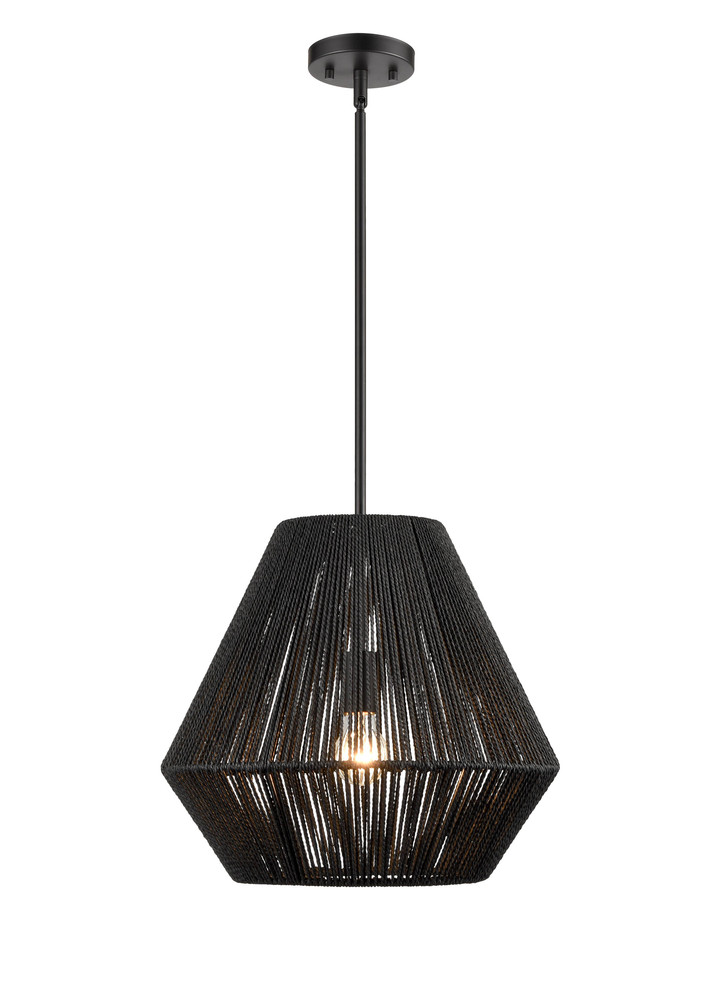 Elise 1-Light Pendant light Matte Black