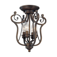 Millennium 1144-RBZ - Chateau 4-Light Semi-Flush Ceiling Mount Rubbed Bronze