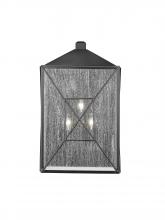 Millennium 42643-PBK - Caswell 3-Light Outdoor Wall Sconce Powder Coated Black