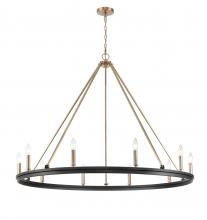 Millennium 9510-MB/MG - Carruth 1 - Light Chandelier Ceiling Light Matte Black Modern Gold