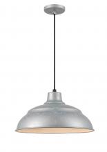 Millennium LEDRWHC17-PGA - R Series 1-Light Cord Hung Warehouse Painted Galvanized