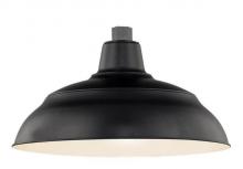 Millennium RWHS17-SB - R Series 1-Light Warehouse Shade Satin Black