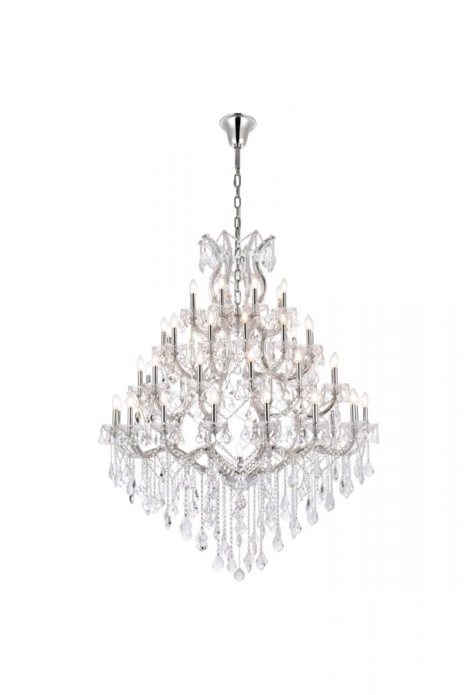 Maria Theresa 49 Light Chrome Chandelier Clear Royal Cut Crystal