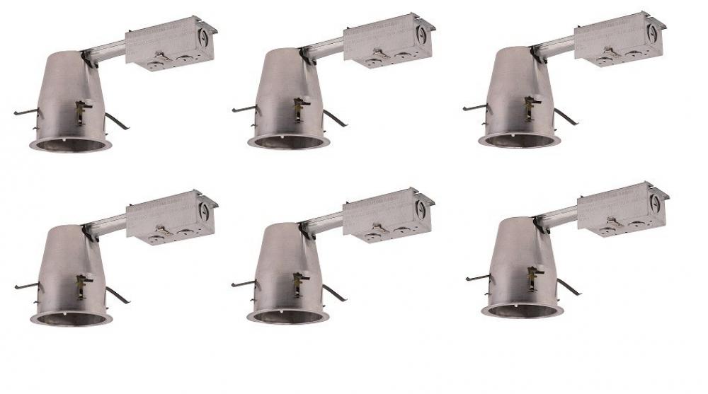 4 inch ICAT REMODEL HOUSING, 120V, T24 CONNECTOR,LED RETROFIT ONLY 6 PACK