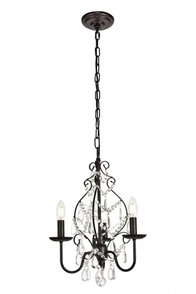 BLAISE Collection Pendant D15 H20 Lt:3 Oil rubbed bronze Finish