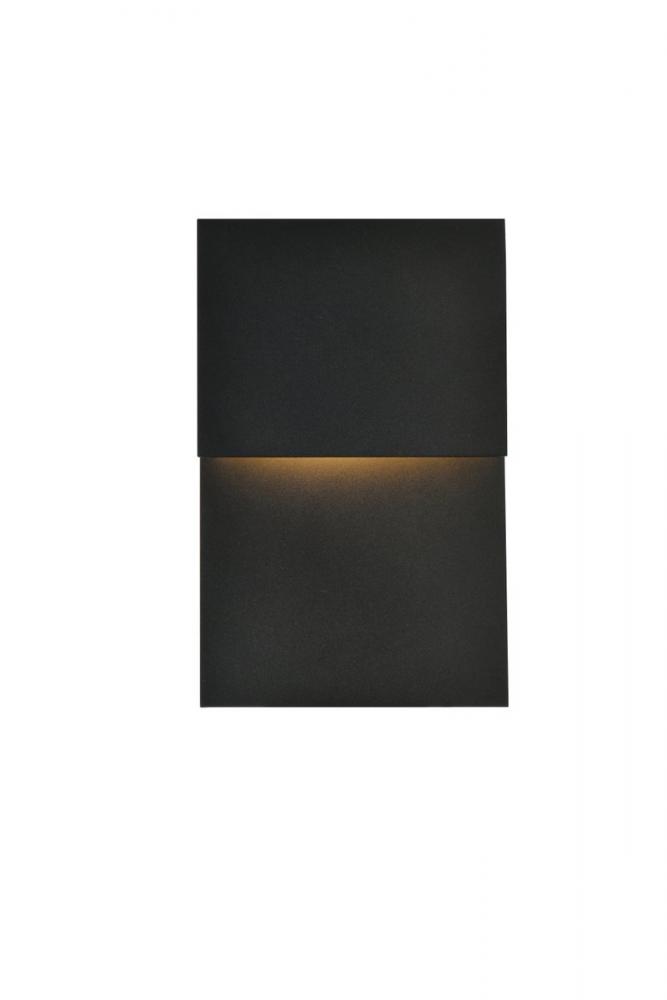 Raine Integrated LED wall sconce in black