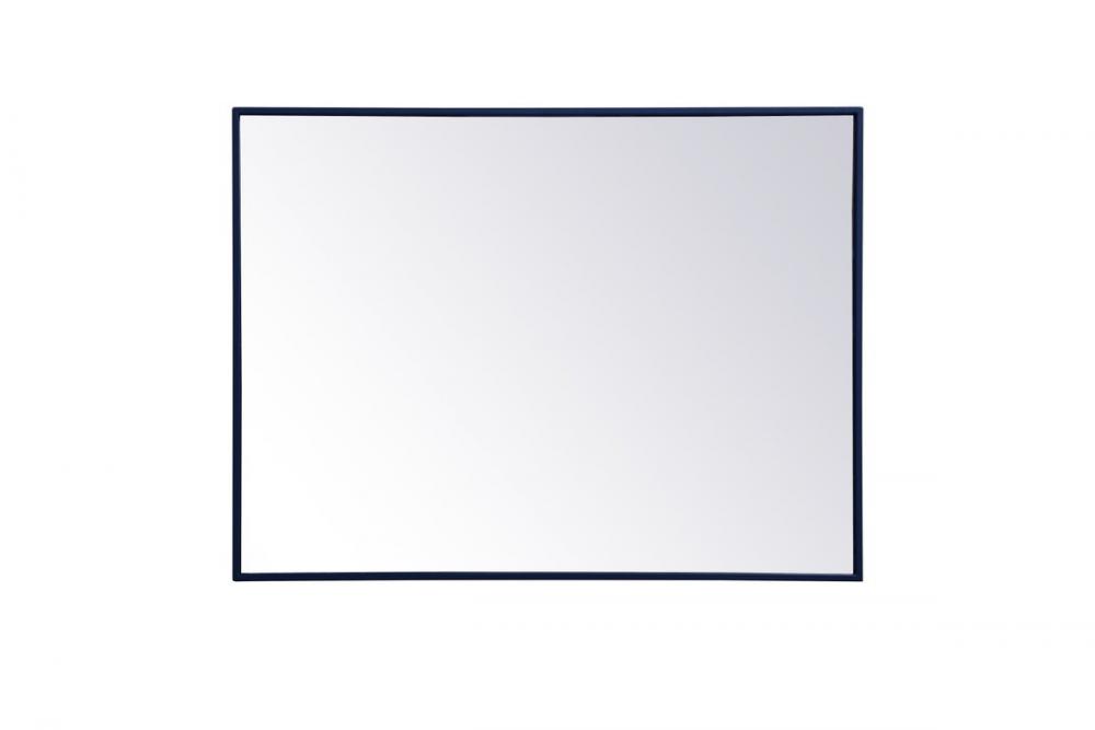 Metal frame rectangle mirror 27 inch x 36 inch in Blue