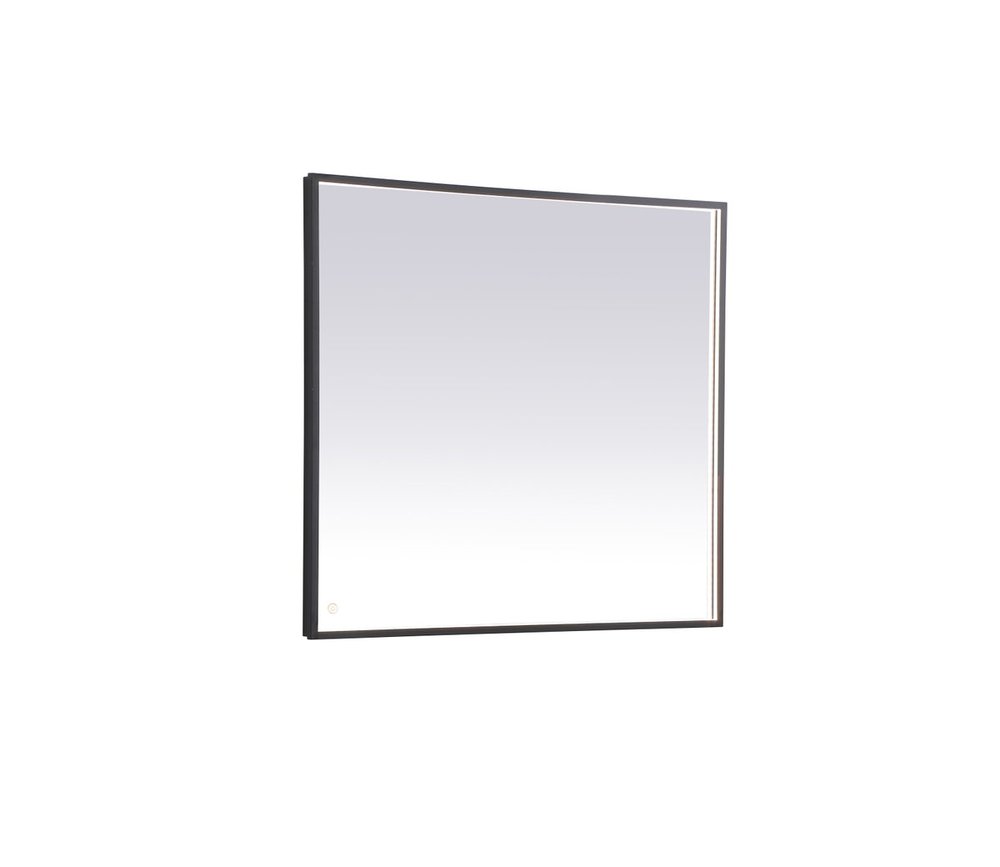 Pier 36x40 Inch LED Mirror with Adjustable Color Temperature 3000k/4200k/6400k in Black