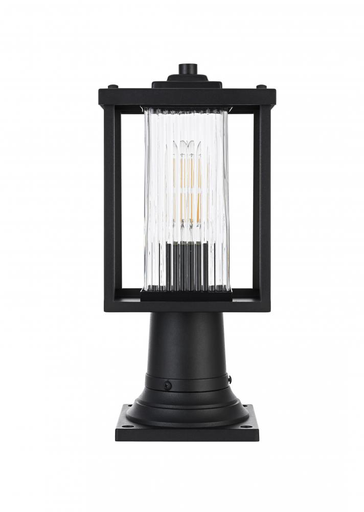 Dover 7 inch Outdoor Pendant in Black