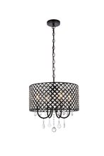 Elegant LD711D17BK - Elise 17 inch pendant in black