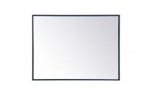 Elegant MR42736BL - Metal frame rectangle mirror 27 inch x 36 inch in Blue