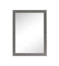 Elegant MR53648 - Rectangular Mirror 48x36 Inch in Chevron