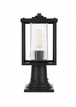 Elegant OD302P15BK - Dover 7 inch Outdoor Pendant in Black