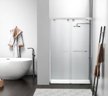 Elegant SD303-4876PCH - Semi-frameless shower door 48 x 76 Polished Chrome