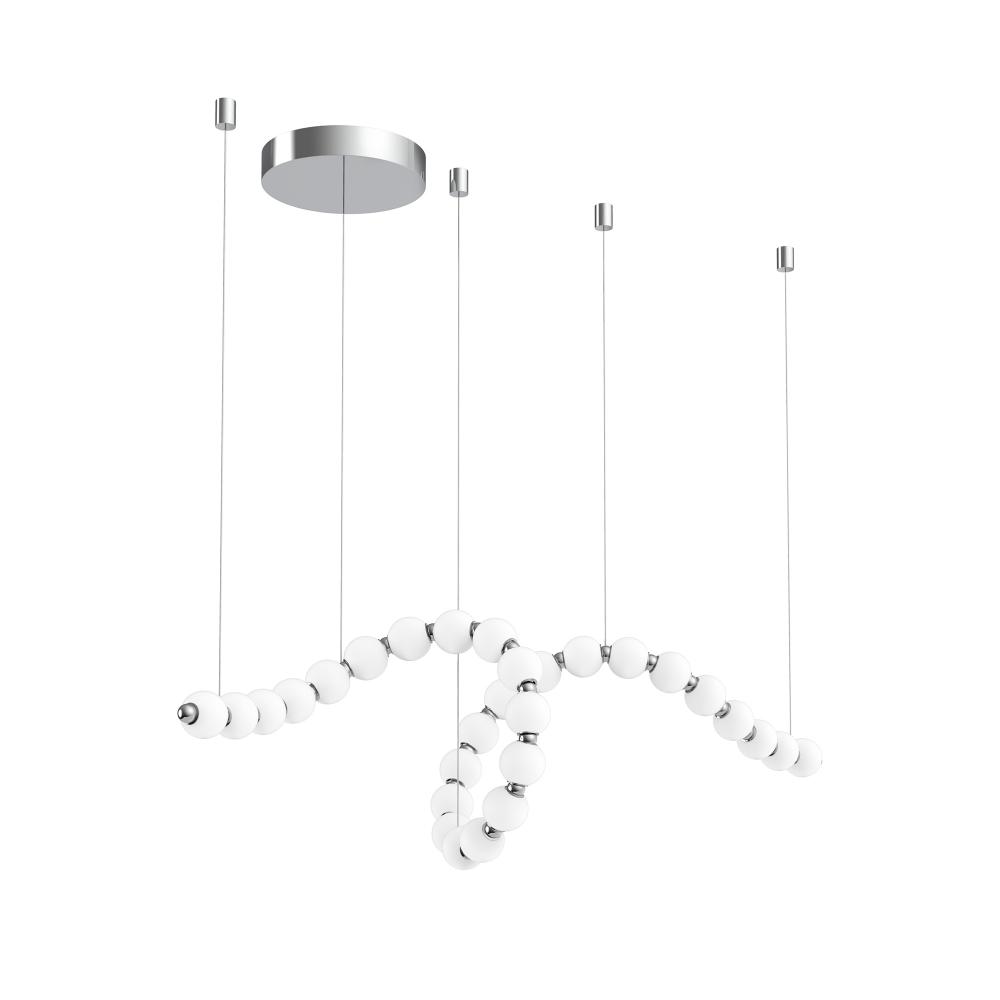 Akoya 29 Head Chrome LED Chandeliers