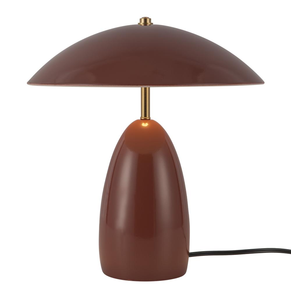 Poppy 12-in Burgundy LED Table Lamp