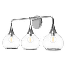 Alora Lighting VL524326CHCL - Hazel 26-in Chrome/Clear Glass 3 Lights Vanity