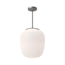 Alora Lighting PD541014BNOP - Holden 14-in Brushed Nickel/Opal Matte Glass 1 Light Pendant