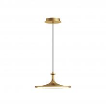 Alora Lighting PD418012BG-UNV - Issa 12-in Brushed Gold LED Pendant