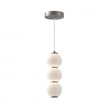 Alora Lighting PD530313BNOP-UNV - Bijou 7-in Brushed Nickel/Opal Matte Glass LED Pendant